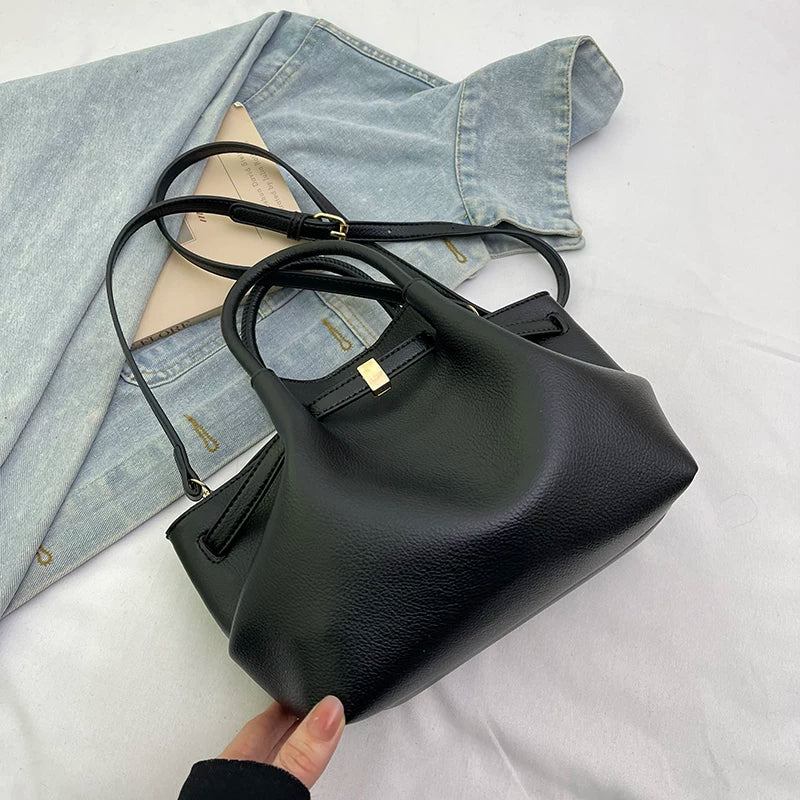 Qadınlar üçün Fransız retro liçi naxışlı çanta, yeni 2025-ci il üslubunda, yüksək keyfiyyətli, çoxfunksiyalı, çiyin/çarpaz bədən çantası, dəbli şəhər içi çantası.