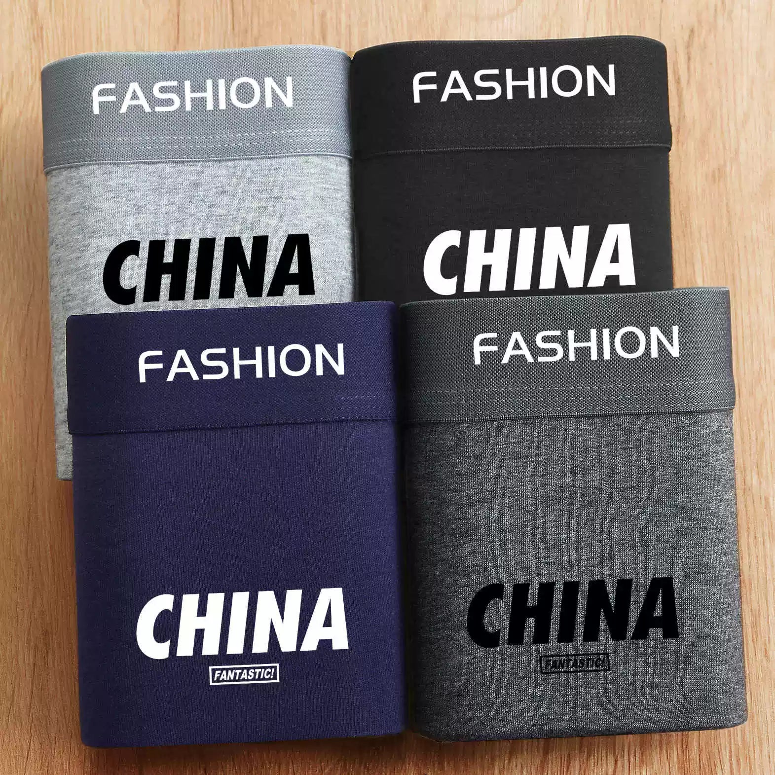 4 ədəd kişi boksçu şortları, modal təmiz pambıqdan hazırlanmış, antibakterial, nəfəs alan, dörd künclü, dəbli.