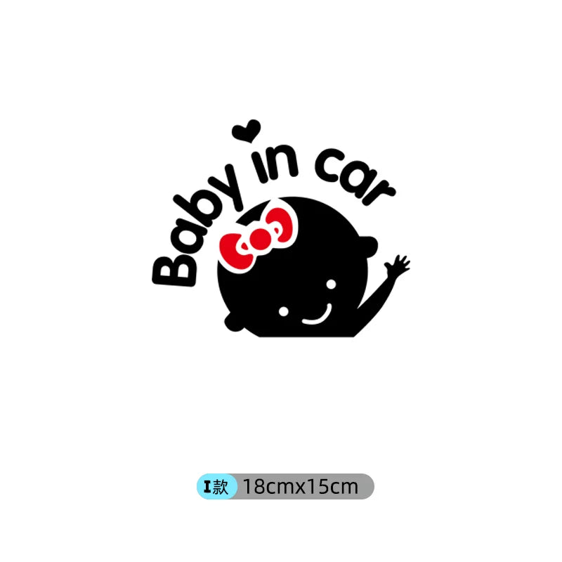 Avtomobildəki körpə stikerləri, avtomobildəki körpələr və uşaqlar üçün xəbərdarlıq stikerləri.