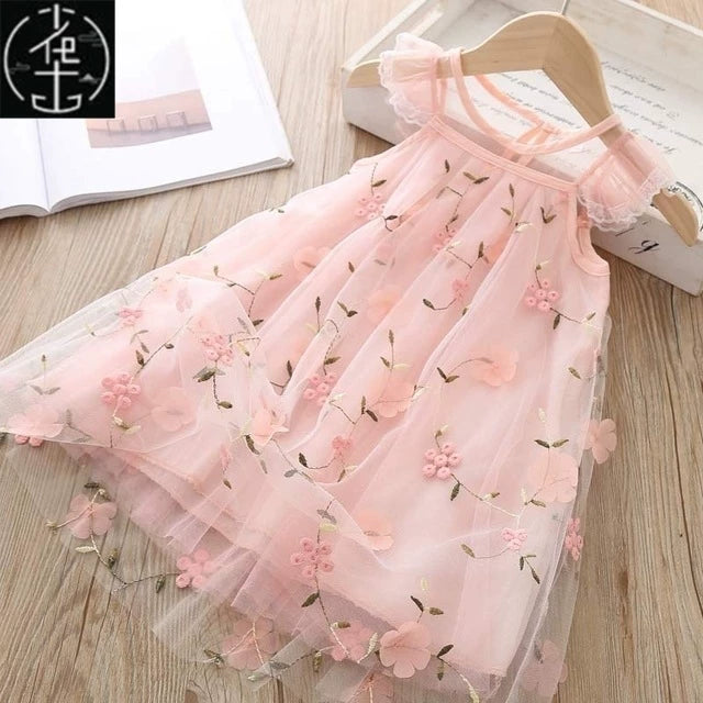 Körpə Qızlar üçün Ad Günü Tutu Donu Uşaqlar üçün Yay Geyimləri