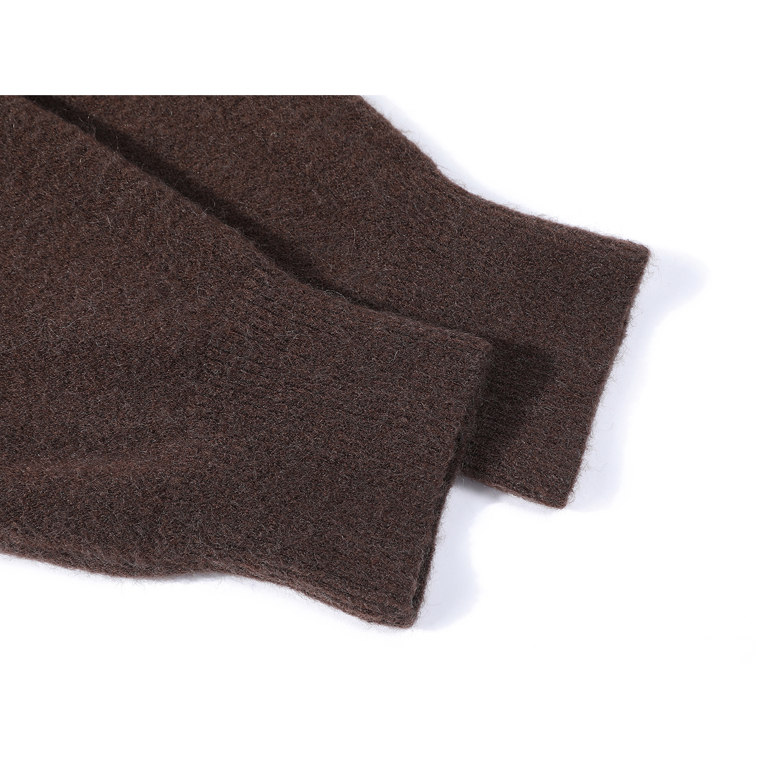 Cholisa-nın qadınlar üçün zərif qəhvəyi rəngli başlıqlı sviter, payız və qış üçün mükəmməldir, əsas qat toxunmuş üst hissə.