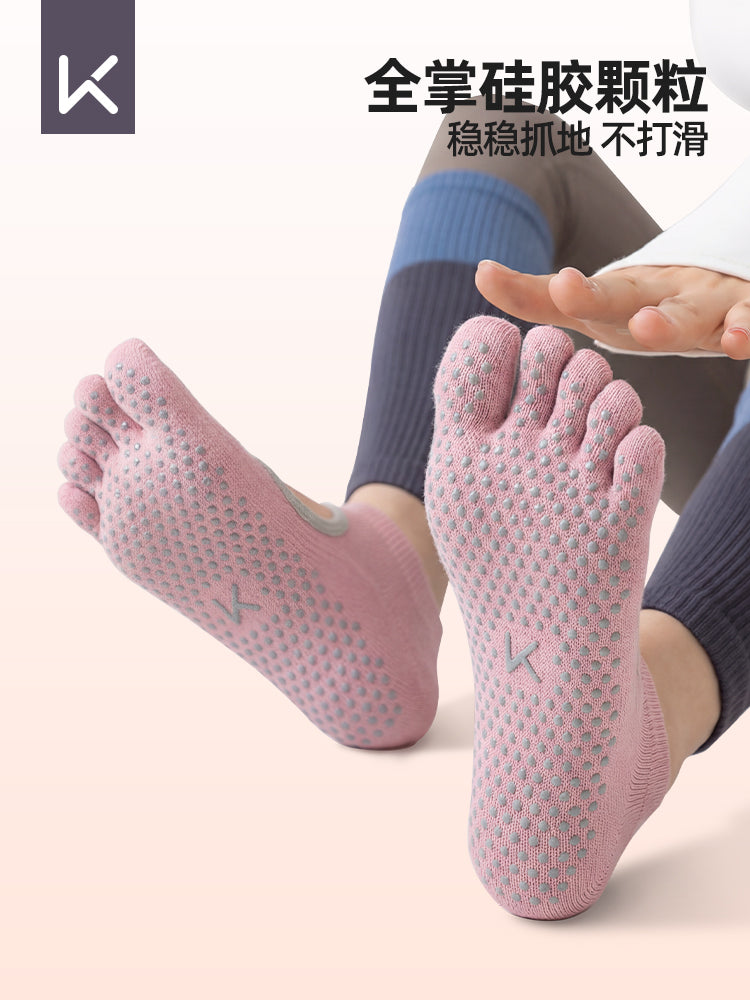 Keep Yoga corabları Pilates corabları Peşəkar ayaq barmaqlı corablar sürüşməyən corablar Qadın məşqi Qapalı fitnes İdman ayaq barmaqlı corablar