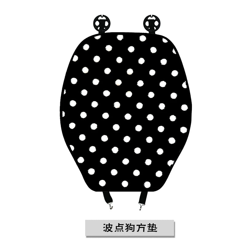 Comfortable, warm, thickened soft seat cover for autumn and winter, cartoon puppy dog ​​multi-piece set, semi-enclosed seat cushion cover