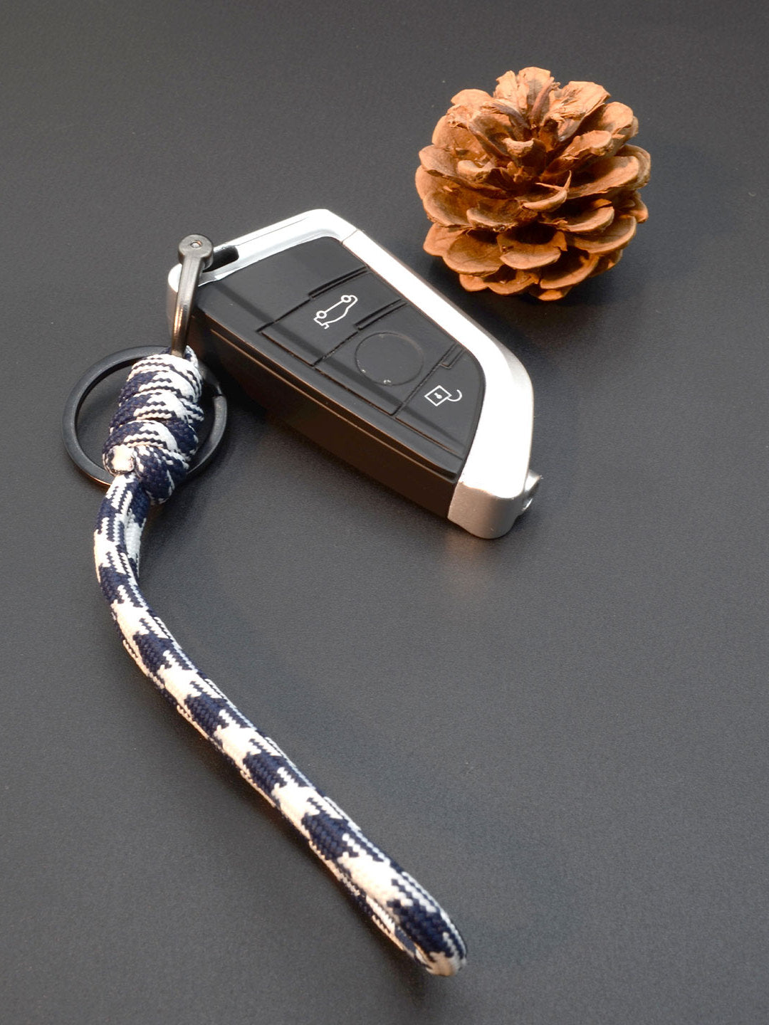 Yaradıcı əl işi avtomobil açar zənciri üzüyü, sadə toxunmuş nal nalı D formalı asma ip zənciri, çanta cazibədarlığı aksesuarı.