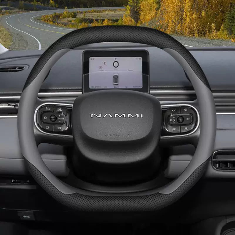 Dongfeng Nano 01 Steering Wheel Cover 2024 Model New Nano 01 Special Car Interior Accessory Ultra Thin Genuine Leather Steering Wheel Cover for All Seasons