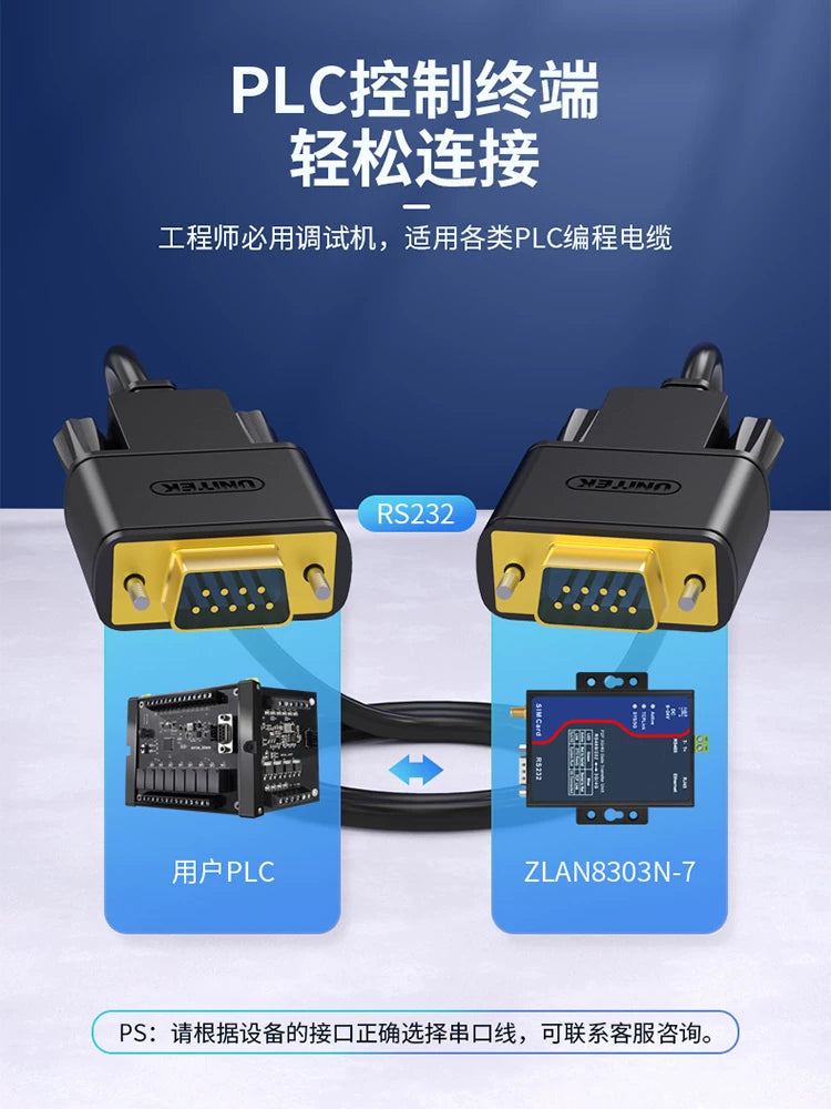 Üstün RS232 serial port kabel uzantısı db9 qadın-qadın/kişi-qadın/kişi-kişi COM port məlumat kabeli əlaqə kabeli 9-pin deşik