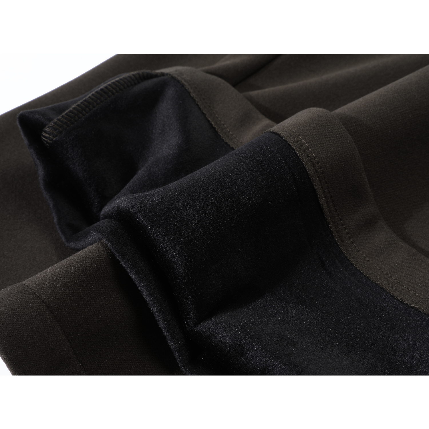 Cholisa 2025 Super Populyar Yun Astarlı Yün Şalvar Qış Boş Bəzəkli Tənbəl Stil Qalın Düz Geniş Ayaqlı Qadın Gündəlik Şalvar