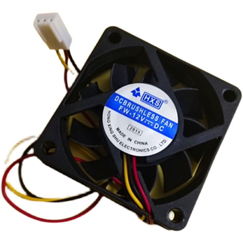 Kompüter CPU Bensan radiator 370 fan P3 yağ podşipnik 6015 kiçik 3P üçxətli bərabərtərəfli 6sm 12V səssiz