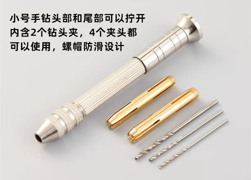 Əl burma matkap, əl burma matkap, mini əl qazma, reamer, delik açma, kiçik oyuncaq əl qazma, ağac emalı üçün DIY qazma aləti