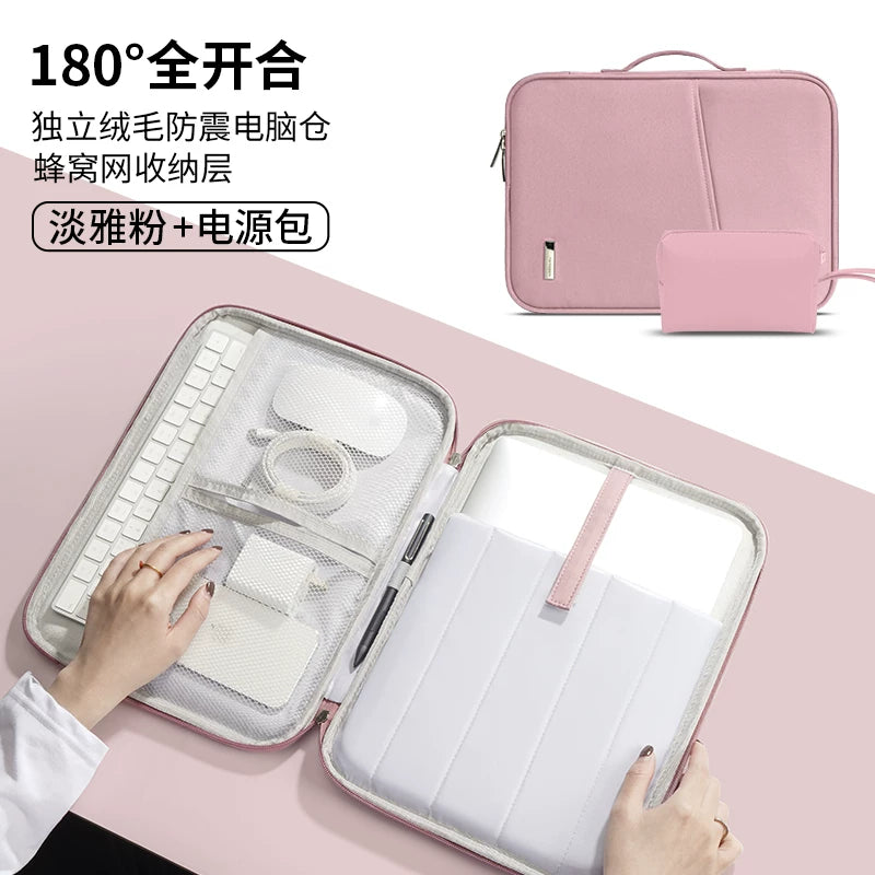 Lenovo Xiaomi Huawei matebook14 Apple macbook air13.3 Xiaoxin pro13 üçün uyğun noutbuk çantası qadın M3 kişi ipad planşet qoruyucu örtüyü 15.6 düym
