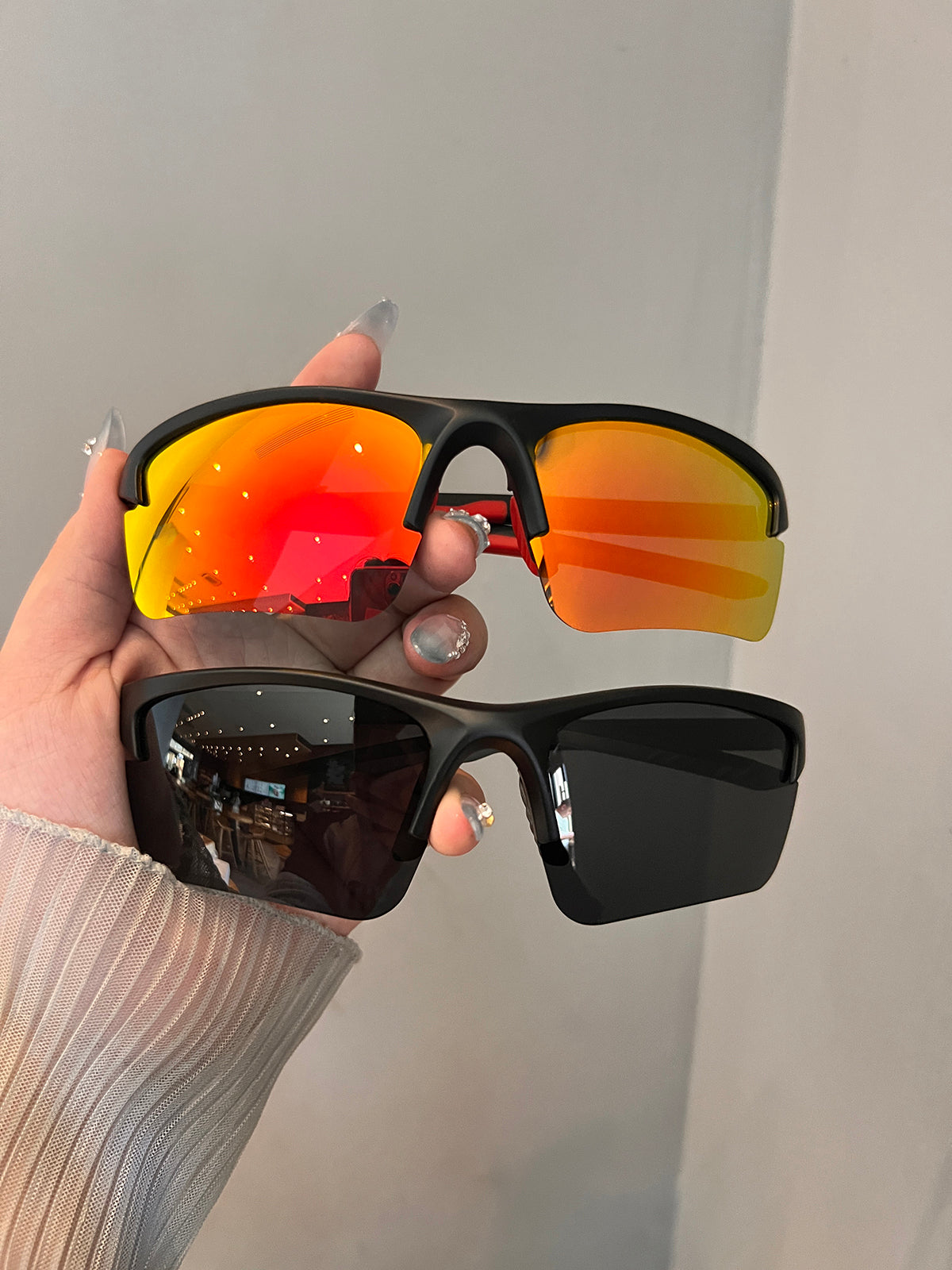 Kişilər və qadınlar üçün moda açıq velosiped eynəkləri, sürücülük üçün xüsusi gün eynəkləri, günəşdən qoruyan UV eynəklər, gümüş günəş eynəkləri, super sərin