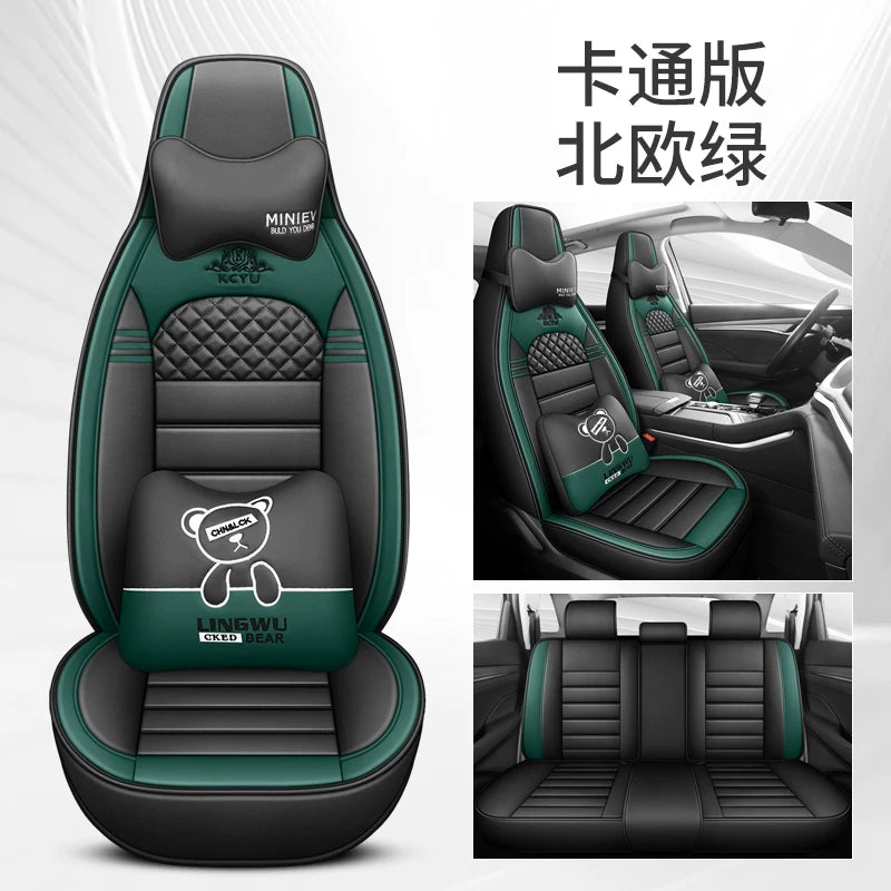 Suzuki Alto Dynamic Edition Lüks Cizgi Filmi Avtomobil Oturacaqları Üzlükləri, Bütün Mövsümlər üçün Universal Tam Örtüklü Oturacaq Yastıqları, Xüsusi Oturacaq Yastıqları
