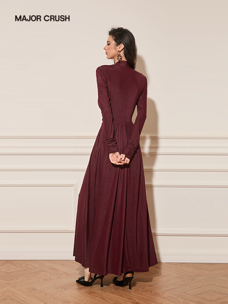 MAJOR CRUSH Fransız üslubunda Encore Qırmızı Qadın Donu: Zərif, Dəbli, Seksual, İncə Bel 6358