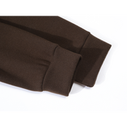 Cholisa Qadınlar üçün Çıxarıla Bilən Yun Yaxalıqlı Sviter Dəsti, Payız/Qış, Dəbli Başlıqlı Gödəkçə və Geniş Ayaqlı Şalvar İki Hissəli Dəst