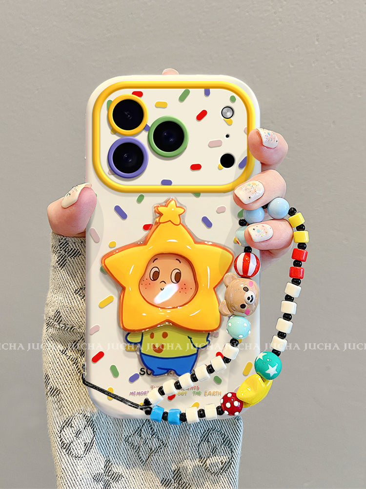 iphone17 mobil telefon qutusu üçün uyğundur, hər şey daxil olmaqla yeni ip16promax silikon yıxılmağa qarşı kəmər lanyard Apple 15por yüksək moda qadın 14plus qoruyucu örtük sevimli rəngli nöqtələr kiçik heyvanlar