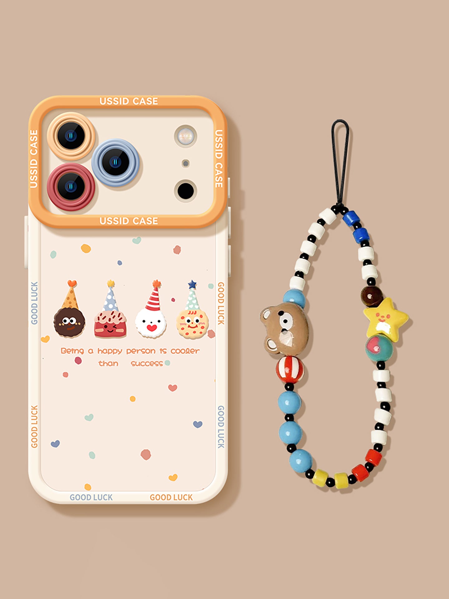 Uston Apple 17promax mobil telefon qutusu üçün uyğundur, lanyardlı yeni iphone17 isti model 16 super yaraşıqlı 14 silikon 12 sevimli 15 hər şey daxil 13 düşməyə qarşı maks yeni məhsul polka dot 17pro dəsti