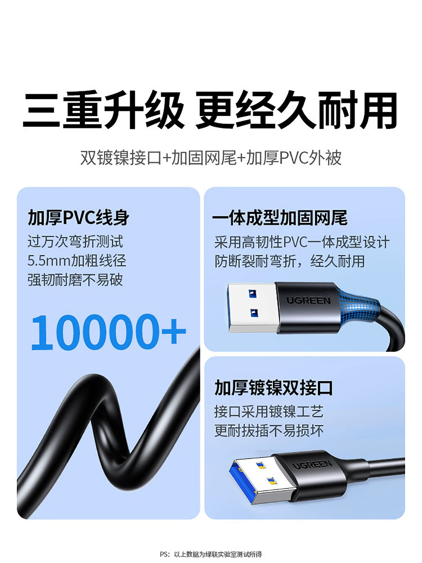 Greenlink iki başlı usb3.0 məlumat kabeli kişidən kişiyə iki başlıqlı qoşulma portunun uzadılması kabelinin çevrilməsi ötürücü ötürücü mobil sabit disk qutusu noutbukun radiatorunu doldurmaq üçün pristavka flash USB2.0