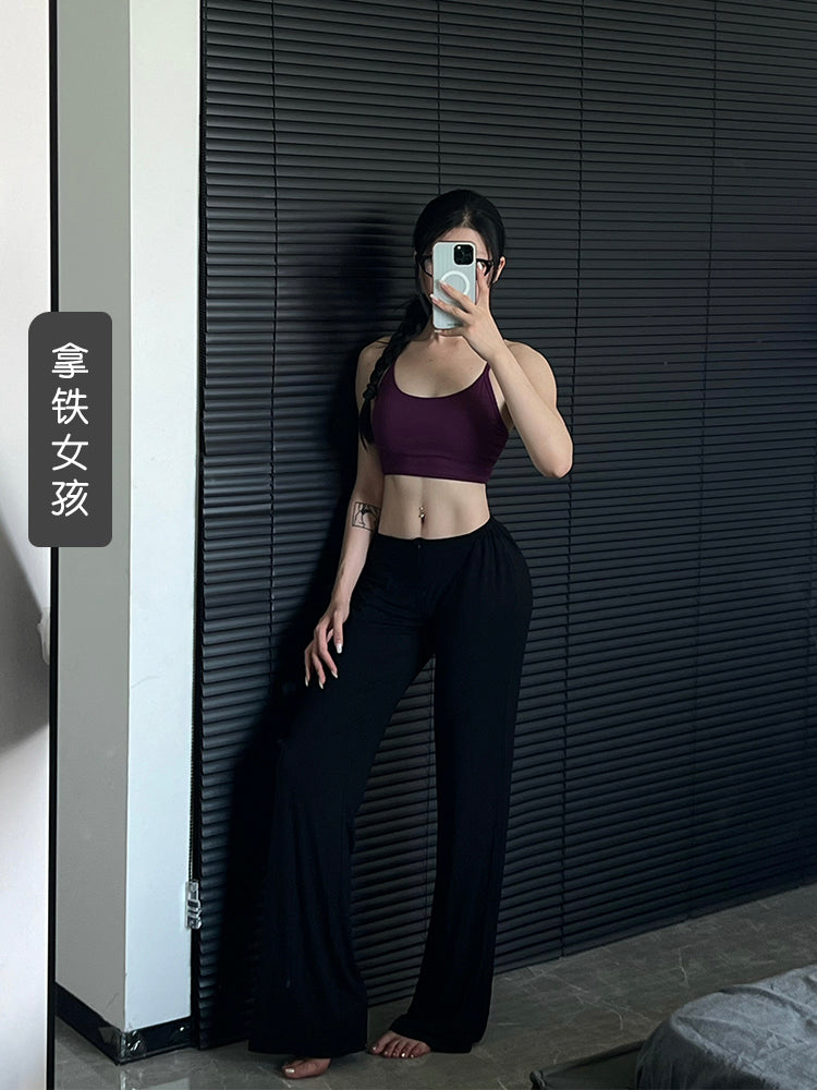 Latte Girl Fermuarlı Super Rahat Örtük Fitness Yoga Pilates İdman Şalvarları Pure Desire Kiçik Bel Düz Qadın