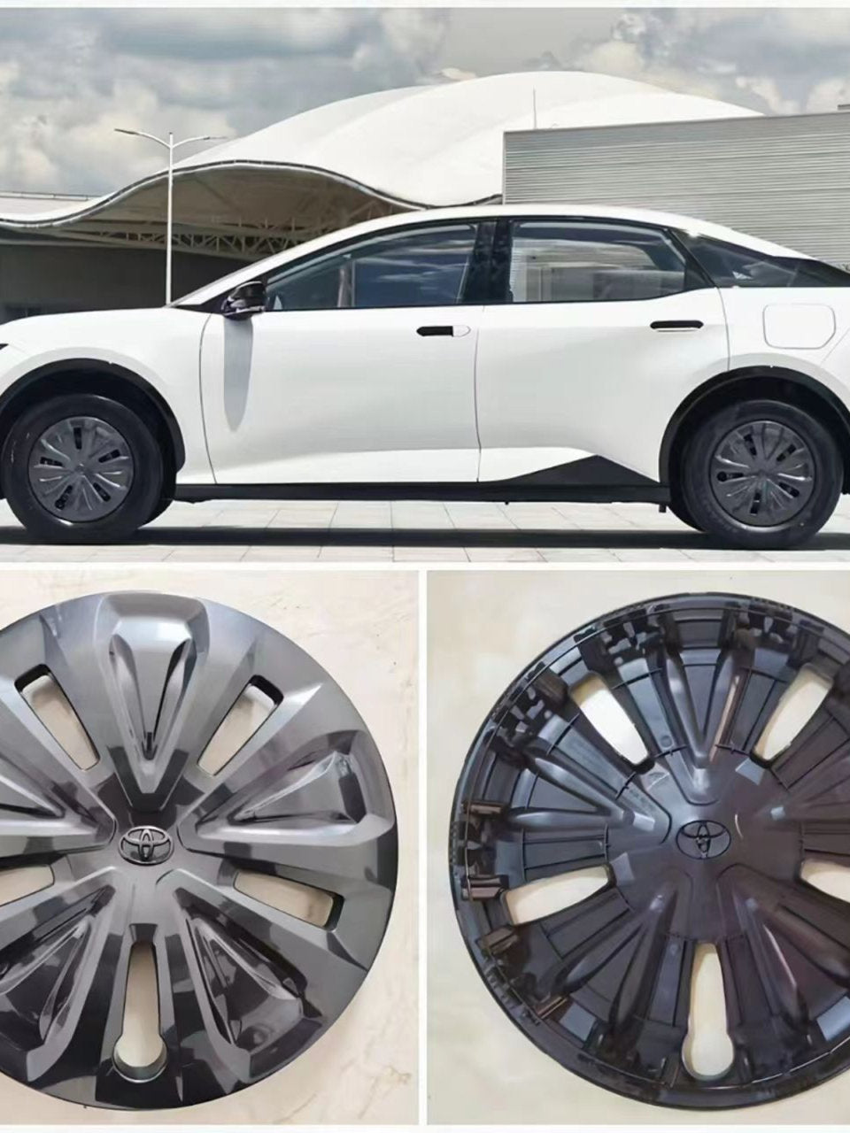 Toyota BZ3 avtomobilinin 16 düymlük təkər qapağı modifikasiyası, plastik dekorativ örtük, polad halqa, xüsusi təkər qapağı, qoruyucu qabıq üçün uyğundur.