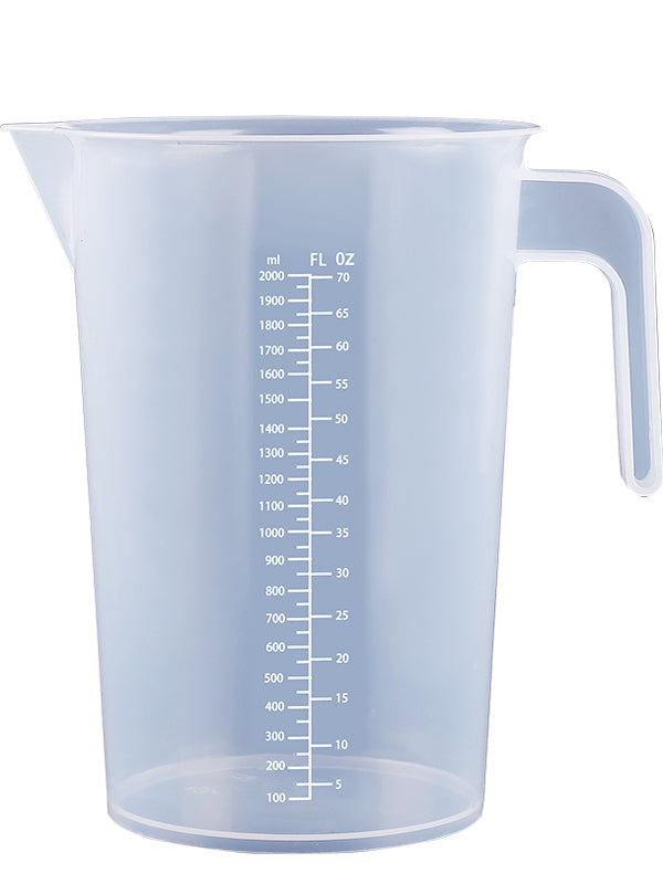 Çatdırılma pulsuz, qalınlaşdırılmış plastik ölçü qabı və ölçmə silindri, PP material, miqyaslı, saxlamaq asan, yüksək temperatura davamlı, 3500 ml