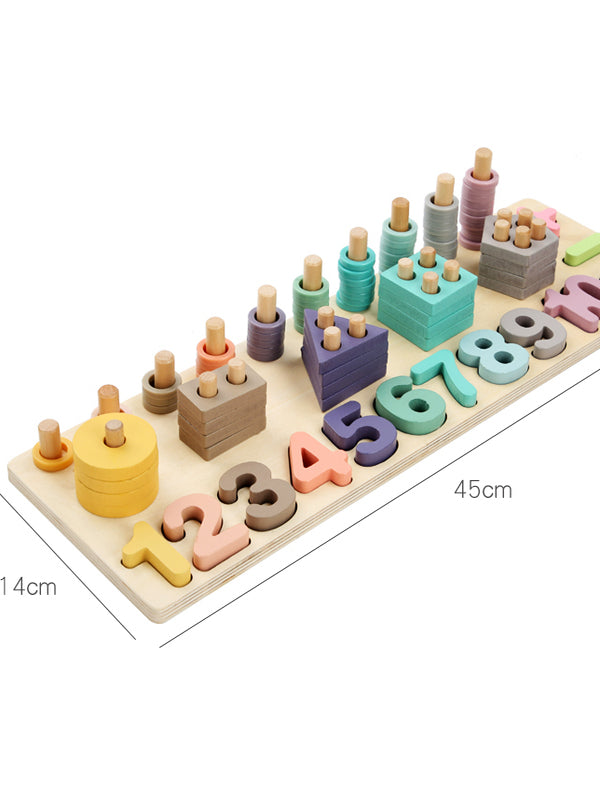 Körpələr üçün Montessori oyuncağı, rəqəm tapmacası, tikinti blokları, erkən təhsil, intellektual inkişaf, beyin stimullaşdırılması, 1-2 yaşlı oğlan və qızlar