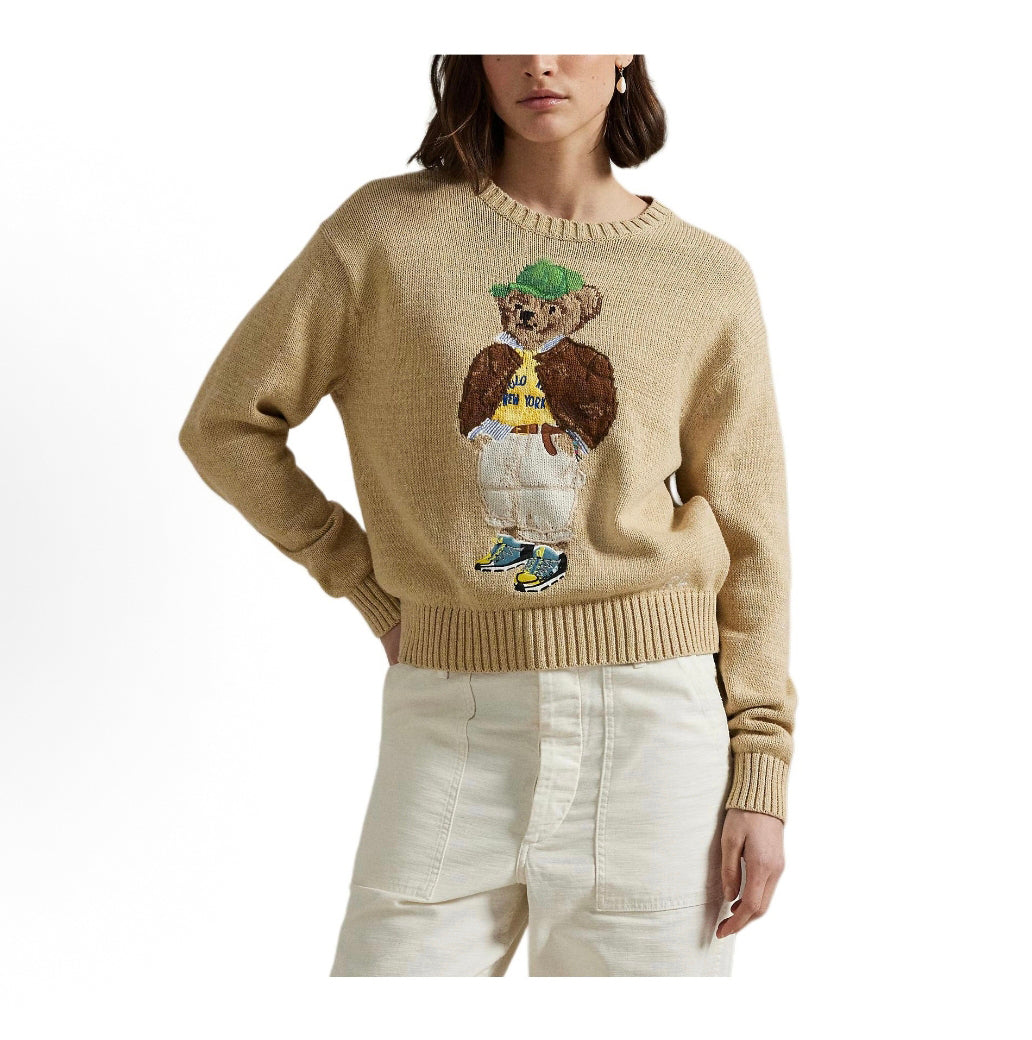 Qadın Sviteri R*L Saf Pambıq 2025 Erkən Yaz Ayı Trikotajı