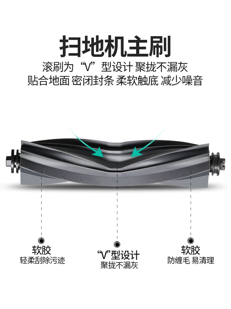 Chuimi süpürgə və süpürgə robotu S10 Pro Plus aksesuarları, diyircəkli fırça, istehlak materialları, bez, toz torbası, təmizləyici maye üçün uyğundur