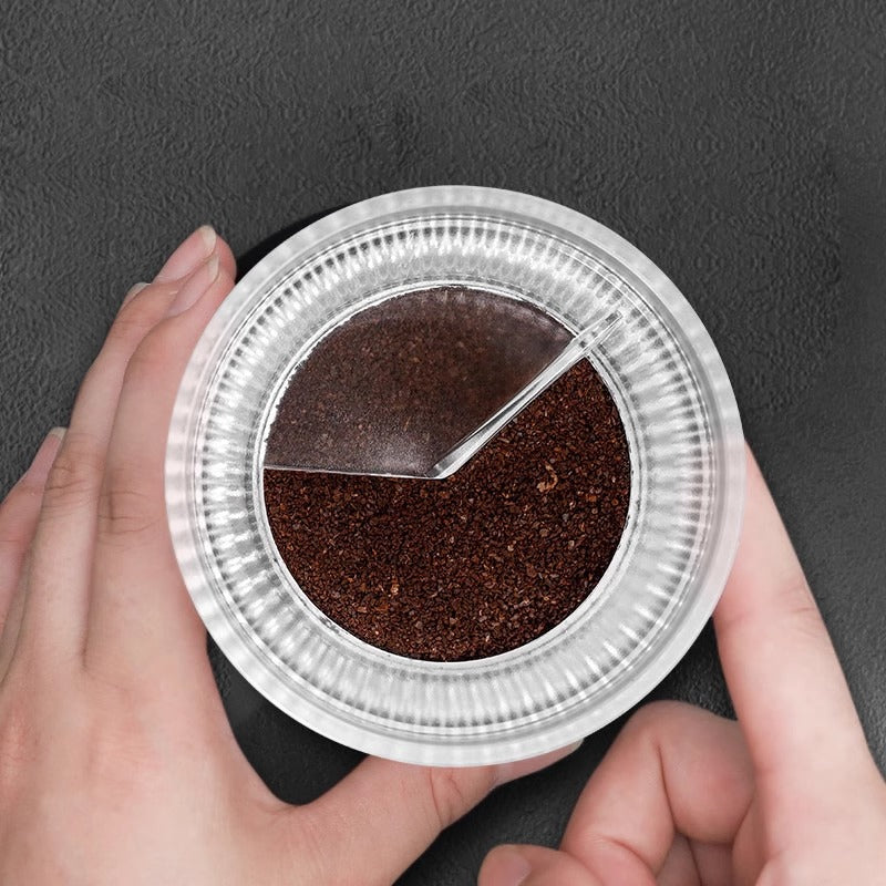 Moka qab toz dispenseri, qəhvə tozu qəbuledici üzük, fırlanan toz presi, tez toz doldurma artefaktı, yayılmayan toz, tək və ikiqat klapan, universal
