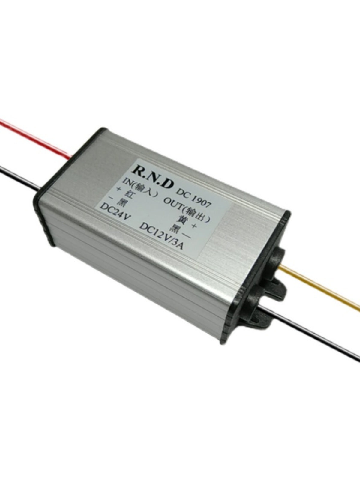 Alüminium korpus suya davamlı DC Dc24v36v - 12v5v modulu Avtomobilə quraşdırılmış pilləli aşağı güc adapteri