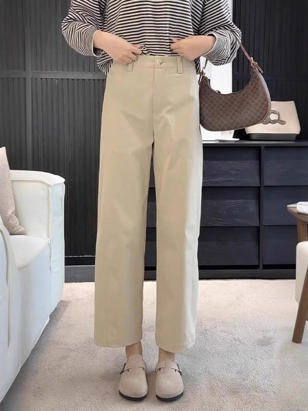 Artıq ölçülü qadınlar üçün tünd göy rəngli düz ayaqlı gündəlik şalvar, 2026-cı ilin yayı, artıq ölçülü və kiçik bədən quruluşlu qadınlar üçün yüksək belli, arıqladıcı qısa karqo şalvarı.