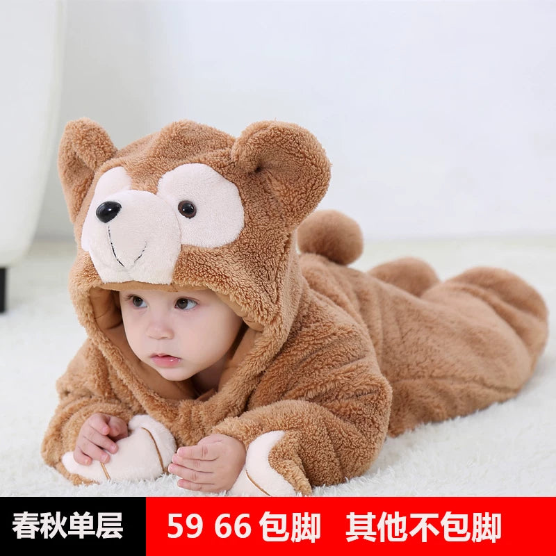 Körpə Yaz və Payız Topdan Dəsti, Dinozavr Pijamaları, Payız və Qış Körpə Romperləri, Super Şirin və Sevimli Geyimlər