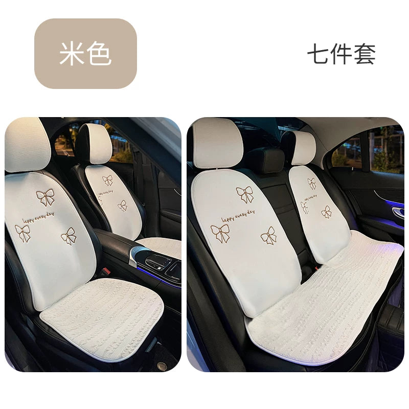 Bütün fəsillər üçün uyğun olan kətan avtomobil oturacaq yastıqları, Chanel-dən ilhamlanmış üslubda, BYD, ORA, Mercedes-Benz və BMW oturacaq üzlükləri üçün idealdır.