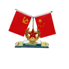 Avtomobil Kiçik Qırmızı Bayraq Kristal Avtomobil Dekorasiyası Beş Ulduzlu Qırmızı Bayraq İdarə Paneli Ətir Yüksək səviyyəli Avtomobil Daxili Kəsmə Bütün Məhsullar