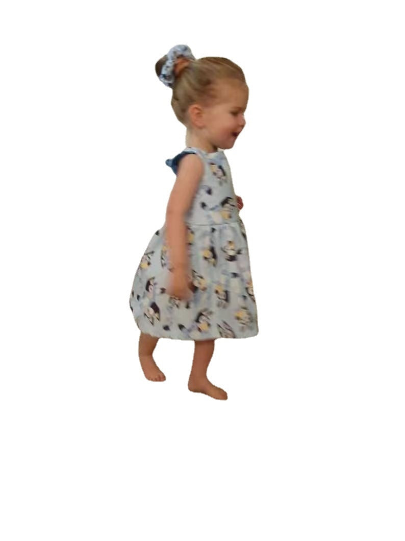 Uşaqlar üçün körpə geyimi qızlar üçün yay geyimləri Şahzadə Şirin