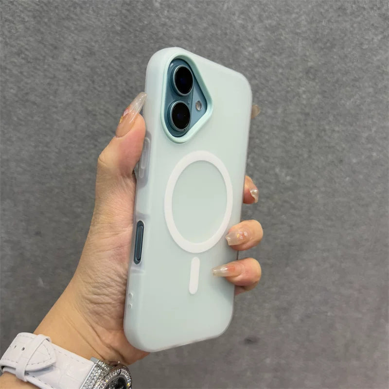 17 Apple 16 mobil telefon qutusu üçün uyğun Dele açıq sarı jele dəri hiss iphone16promax maqnit yeni ikisi birdə 15pro niş 14 sadə böyük dəlik 13 cüt 12 şəxsiyyət 16plus
