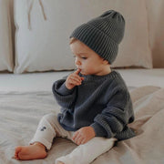 Koreya Stil Uşaq Geyimi Boş Gündəlik Trikotaj Pullover
