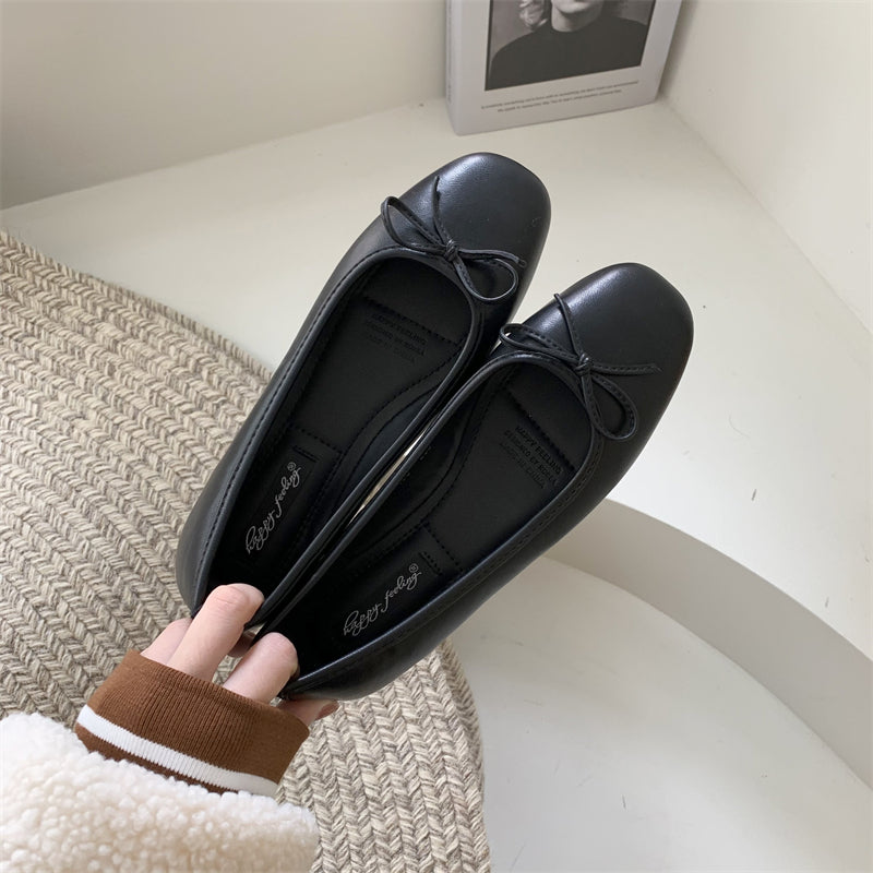 Women's open-toe shoes, new spring/summer 2025 fashion, fall fashion, matching skirts, red flats with butterflies