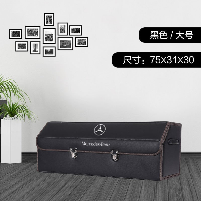 Suitable for Mercedes-Benz GLC/GLB/GLE trunk storage box, C200L, E260L. Interior organizer.
