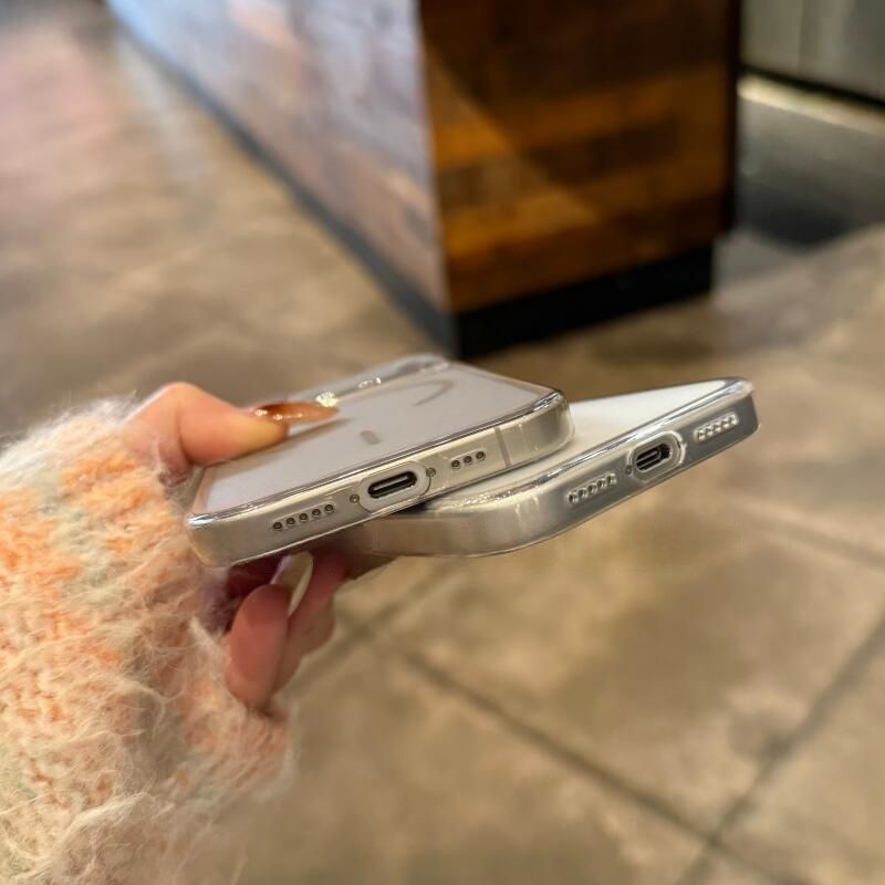 Apple 17Promax ultra nazik yumşaq qabıq iPhone16Plus üçün uyğun olan yeni şaxtalı kreativ mobil telefon qutusu dəriyə uyğun və düşməyə qarşı 15/14/13/12/11 şəffaf TPU kreativ yüksək səviyyəli Hava