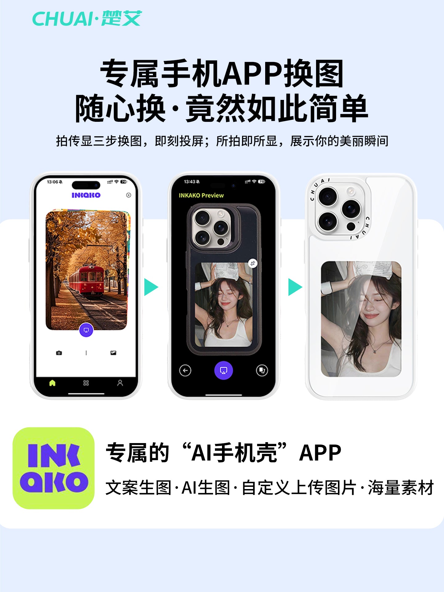 [Elastik mürəkkəb ekranı] SF Chuai Apple 16promax yeni proyeksiya ekranı cib telefonu qutusu iphone15 ağıllı ekran ai14proNFC13 cüt öz foto qadın böyük üçün uyğundur
