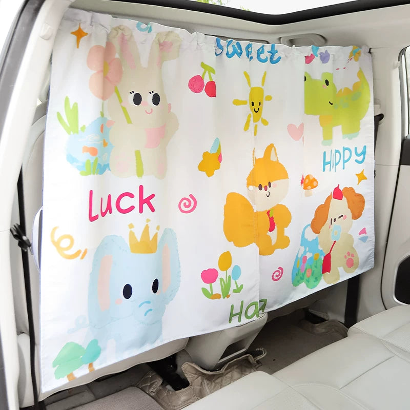 Sunshade curtains for car window, sun protection and heat insulation, privacy curtains for car baby, suction cup darkening curtains for baby side window