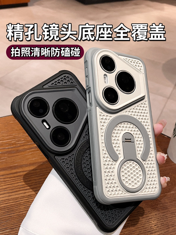 Huawei pura90promax cib telefonu qutusu, yeni soyuducu üzük tutacağı pura80 pətək nəfəs ala bilən soyuducu p70pro+ lens üçün hər şey daxil olan düşmə əleyhinə qoruyucu qutu ultra maqnit qabığı Hui üçün uyğundur