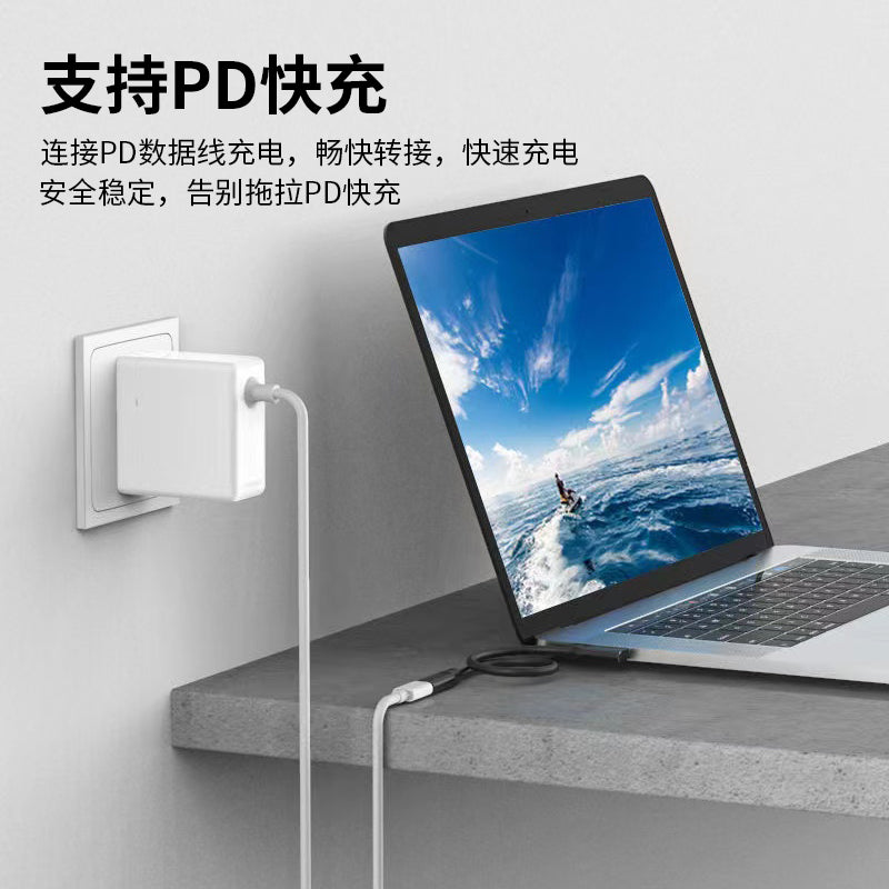 tip-c uzatma kabeli kişidən qadına məlumat kabeli PD cib telefonu şarj edən video proyeksiya notebook keçid adapter kabeli 10Gbps notebook 4k HD PD100W sürətli şarj ildırım və ildırım uzatma kabeli