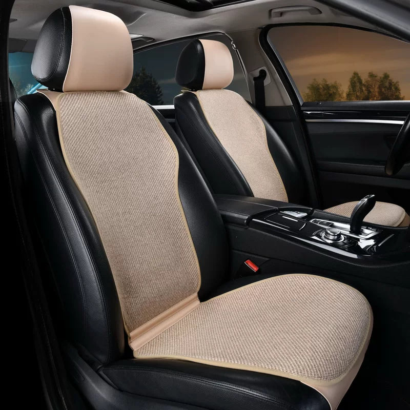 Linen car seat covers, slimming seat cushions, universal linen seat cushions, non-slip, breathable, tie-free, simple seat covers