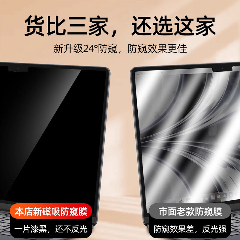 Apple MacBook Pro 14 üçün uyğundur Anti-Peeping Film M4 Air 13.3 Laptop Maks 16-düymlük Maqnitsiz Film 13.6 Qoruyucu Etiket 14-düymlük 2026 Tutqun Yansıtıcı Anti-Baxış 15