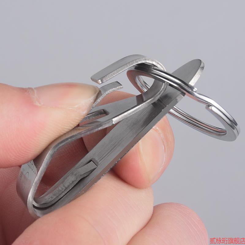 Paslanmayan polad açar zənciri, tək halqalı kilid, yüksək keyfiyyətli premium kəmər toqqası, kişilər üçün vintage bel askısı, davamlı.