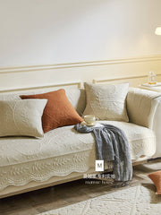 Manyue Home Nanzhi və Ye Fransız Retro Divan Yastığı Oturacaq Yastığı Arxa Örtük Dörd Fəsil Universal Divan Örtüsü