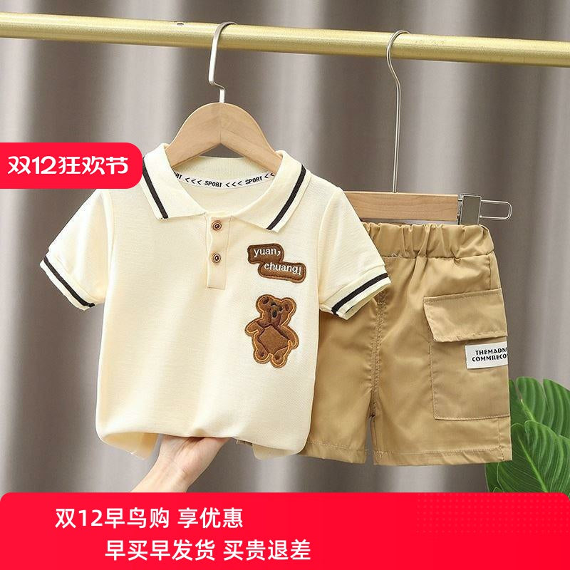 pambıq köynək şortları uşaqlar üçün geyimlər körpə oğlan oğlanlar