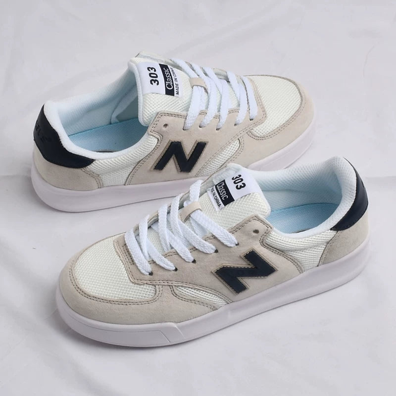 New Balance 303 idman ayaqqabıları, yüngül, çoxfunksiyalı, retro kişi ayaqqabıları, dəbli Koreya üslublu qadın ayaqqabıları, gündəlik, dəbli, sürüşməyən, trend brend.