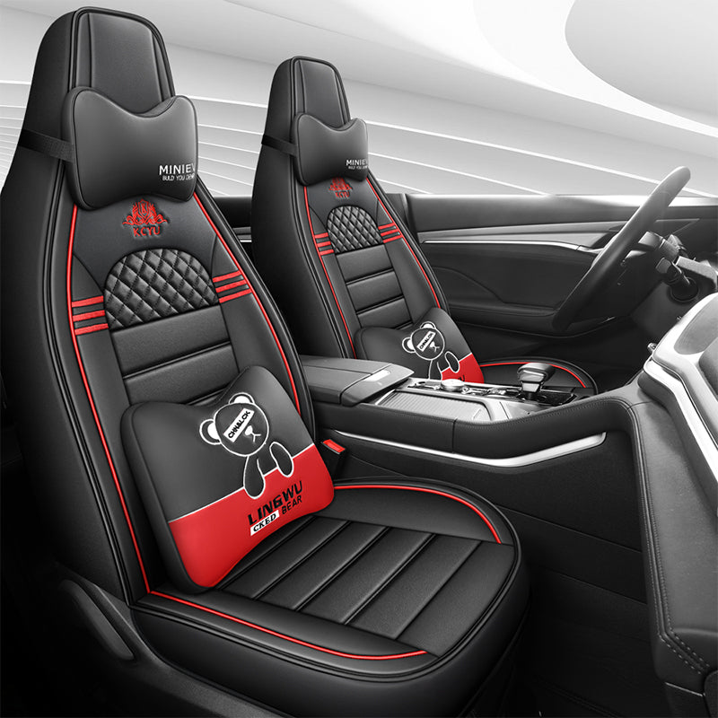 Suzuki Alto Dynamic Edition Lüks Cizgi Filmi Avtomobil Oturacaqları Üzlükləri, Bütün Mövsümlər üçün Universal Tam Örtüklü Oturacaq Yastıqları, Xüsusi Oturacaq Yastıqları